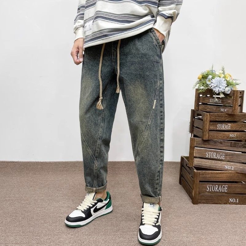 بنطلون جينز ريترو جديد للصيف م - مراجعة Streetwear Brand Denim وسعره